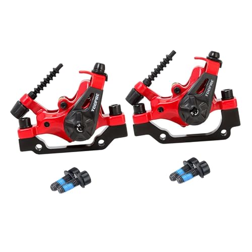 Étrier de frein à disque couleur rouge haute performance pour vélo fixie et VTT
