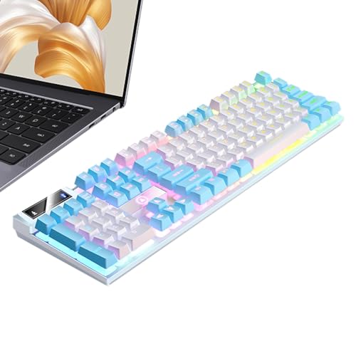 Clavier Pleine Taille 104 Touches Lumineux pour Éliminer les Erreurs de Saisie dans le Noir