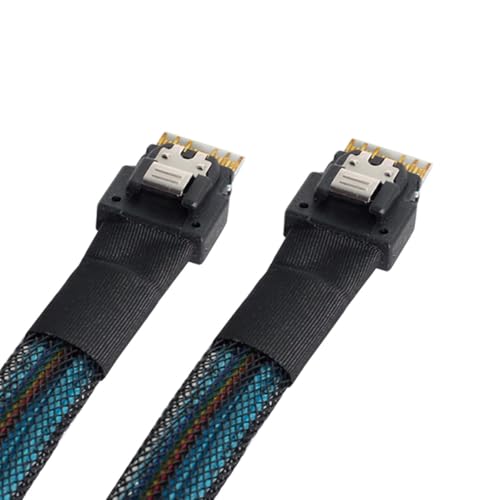 NFHK PCI-E Slimline SAS 4.0 SFF-8654 4i 38pin Host auf SFF-8654 Slim SAS Zielkabel 40cm