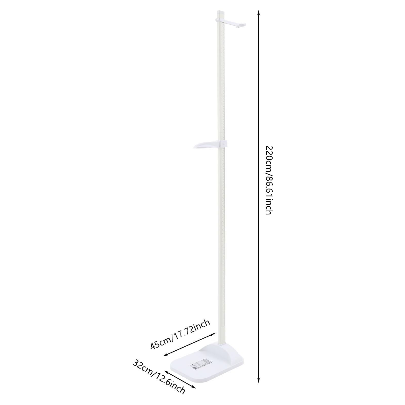 Höhenmessgerät tragbar 20-210 cm für Haushalten, Büros, Fitnessstudios