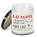 MEDROC L&D Nurse Candle L&D Nurse Always in Nice List Christmas Gift for Mother and Baby Coworker Women Men, Christmas Gift for Labor and Delivery Nurse, L&D Nurse Home Decoration Gift