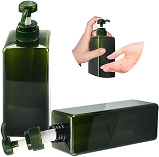 AFASOES 2Pcs 650ml Pump Bottle Empty Pump Dispenser Bottles Refillable Plastic Pump Bottles for Dispensing Lotions/Shampoos, Soap Pump Bottle Container Hand Soap Dispenser for Kitchen Bathroom, Green