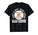 Just A Boy Who Loves Mark Vientos New York Baseball MLBPA T-Shirt