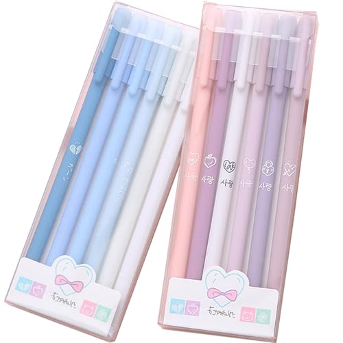 Set de 12 bolígrafos de tinta negra gel 0.5mm punta fina