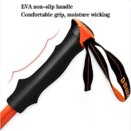 Foto von NATWEE Leichte, verstellbare Teleskop-Trekkingstöcke/Ergonomischer Griff Wanderstöcke für Bergwandern, Camping, Rucksackreisen, Wandern, 2St It's so Kind of You