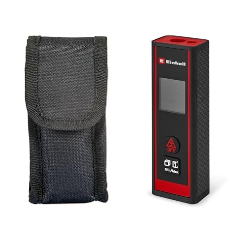 Einhell Laser Entfernungsmesser TC-LD 40 R (40 m max. Messbereich, Messmodi Distanz, Fläche, Volumen, Dauermessung, LCD-Display, Abschaltautomatik, Tasche, ohne Batterien)