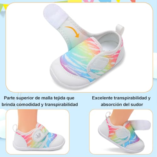 Image of FEETCITY Baby First Walking Shoes Boys Girls Infant Crib Shoes Breathable