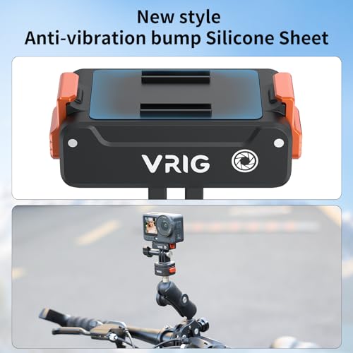 Image of VRIG Magnetic Quick Release Base for DJI OSMO Action6 /Nano,with Two-Prong Adapter for Tripod Accessories