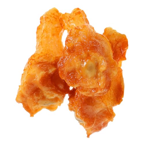 LIFKOME 3個 リアルなフェイクチキンレッグ模型 食品モデル 教育用 プラスチック製 キッチンディスプレイ おままごと用 骨付き肉そっくり
