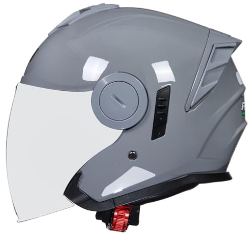 Casco jet moto estilo alemán retro para trayectos en ciclomotor y motocross urbano
