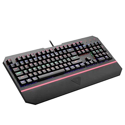 Clavier de jeu mécanique ergonomique 104 clés filaire Yanghao pour Windows