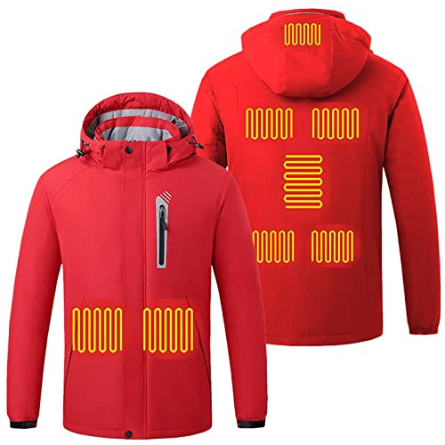 Veste 3/4 pour homme chaude et blouson de ski à capuche