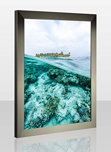 Cadre photo Orion 25 x 100 cm rectangulaire champagne avec verre antireflet 1mm - 3