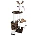 PET Palace Cat Tree Kitten Activity Tower Condo with Perches, Scratching Posts, and Squeaking Mice, APL1342, Brown