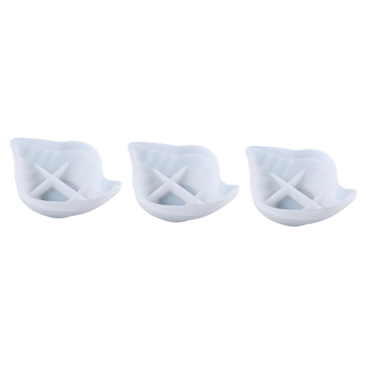 NUOBESTY Lot De 3 Moules À Fondant en Silicone Blanc pour Créatifs