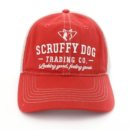 Image of SCRUFFY DOG Premium Adjustable Trucker Hats for Men and Women - Vintage Snapback Trucker Hat for Hikers and Bikers