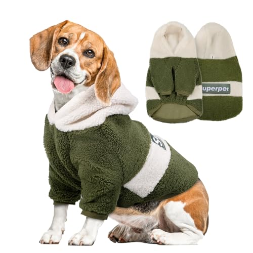 Ropa, Lesucci Sudadera para Perro, Sueter para Perros con Capucha, Ropa para Perro con Agujero para Correa, Sudaderas para Perros Medianos y Grandes en Clima frío,...