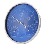 Fonctionne bien et de manière fiable. Mesure analogique précise de la température, de l'humidité et de la pression atmosphérique pour une utilisation quotidienne à domicile et en extérieur.