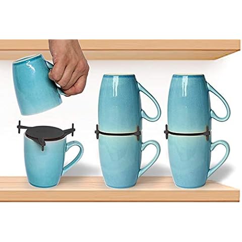 ELYPOR Coffee Mug Organizers and Storage Cover