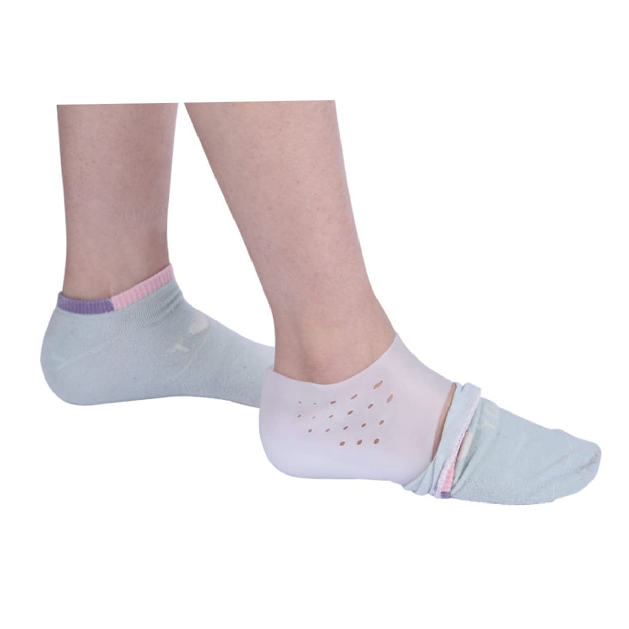 SHERCHPRY 3sets 3 Pairs Heel Socks Grade Ankle Sleeves for Relief Moisturizing Support for Running Walking Height Breathable Design 3pairs*3