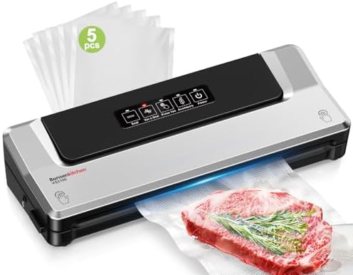 Bonsenkitchen Envasadora al Vacío 4 en 1 para Uso Domé...