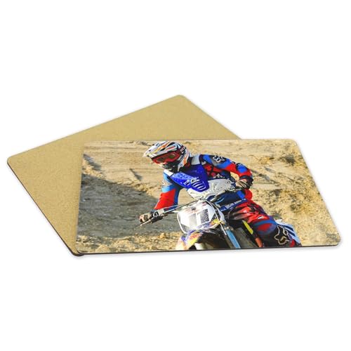 Sets de table souples déco moto désert pour dîner thématique - 5