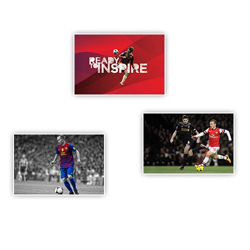 Football Sports Wall Poster(Set of 3 Poster) Amazon