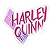 Spreadshirt Harley Quinn Rautenstyle Pink Sticker, One Size, Transparent glänzend