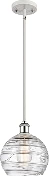 Innovations Lighting 516-1S-WPC-G1213-8-LED Deco Swirl 1 Light Pendant Part of The Ballston Collection