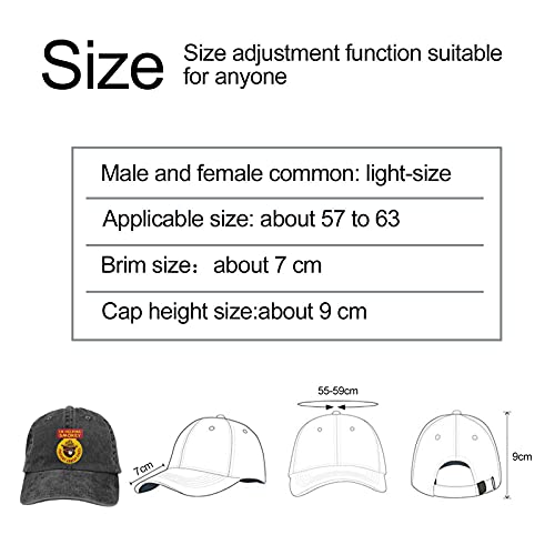 Flag Of The United States Navy Baseball Cap 100% Cotton Low Profile Vintage Washed Denim Adjustable Gift Dad Hat For Men/Women Sports Outdoor Travel（Black） #TOP4