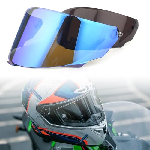 Viseras de policarbonato ajustables con protección UV para cascos KYT 2