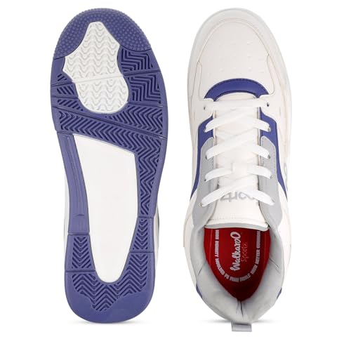 Image of WALKAROO Colourblocked Sneakers for Men's|Comfortable Insole and Secured Lace-Up Closure |Stylish Sneakers for Everyday Wear|WY3477
