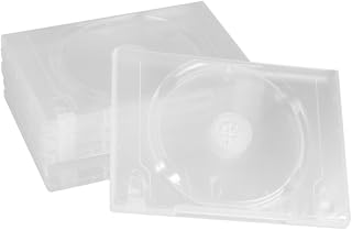 Alipis 6pcs Cd Storage Box DVD Organizer Portable Cd Holders Storage Cases for Home Cinema Double Disc Package