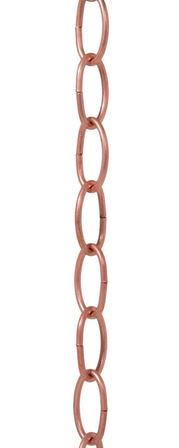 B&P Lamp® Antique Brass Finish 8 Gauge Oval Chain — Amazon image 3