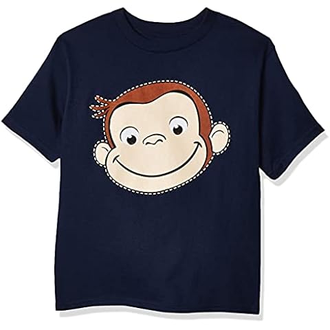 Curious George Little Boys' Toddler Short Sleeve T-Shirt, Navy, 3T Cover