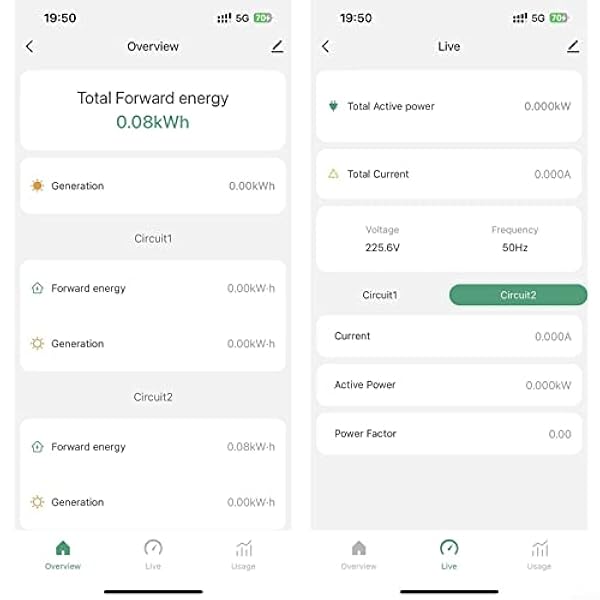Tuya Smart Life WIFI energimätare 80A med klämma Ct App KWh Wifi energimätare med CT-klämma