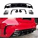 Rear diffuser bumper lip W176 A45 Style Rear Bumper Diffuser Exhaust Tips Compatible with Benz A Class W176 A160 A180 A200 A250 AMG Sport 2013-2018(Chrome exhaust tips)