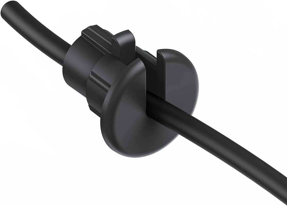 THE CIMPLE CO Single Feed Thru Bushing (Black) RG6 Feed