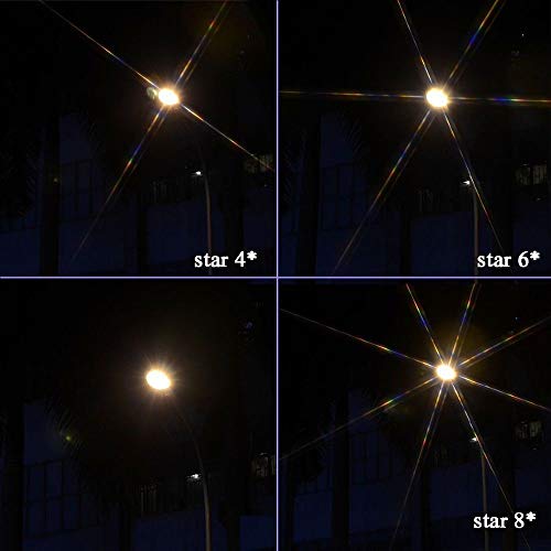 Filtro Estrella Ultrafino 77mm Kit de 3 Piezas de Efectos Ajustables 6
