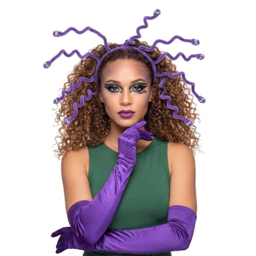 Image of 2 Pcs Halloween Snake Costume Purple Monster Costume Accessory Set