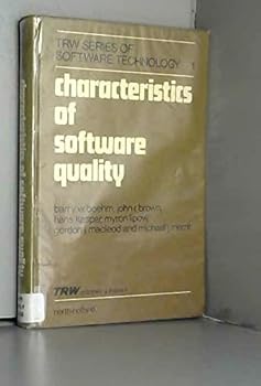 Hardcover Characteristics of software quality (TRW series of software technology) Book