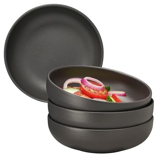 B BRILLIANT - Juego de 4 cuencos de cerámica para cereales, pequeños y grandes, cuencos de sopa, ensalada, cocina, cuencos de pasta, cuencos de cerámica de gres portugués, aptos para microondas