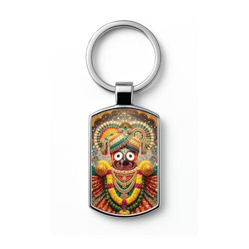 Image of Stylish Metal Keychains with Permanent Glossy Print - Inspirational Quotes & Spiritual Designs - Perfect Key chains for loved ones, Personal Use, Gifts & Return Gifts