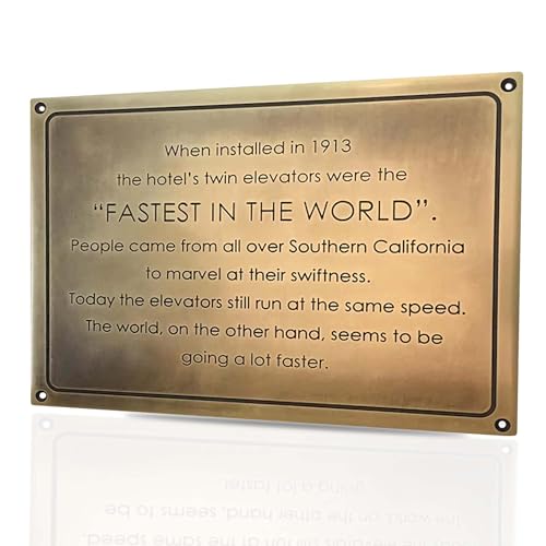 Custom Antiqued Brass Plaque | Laser Engraved House Sign | Commemorative Plaque with Antique Patina Finish (6X4 inches)