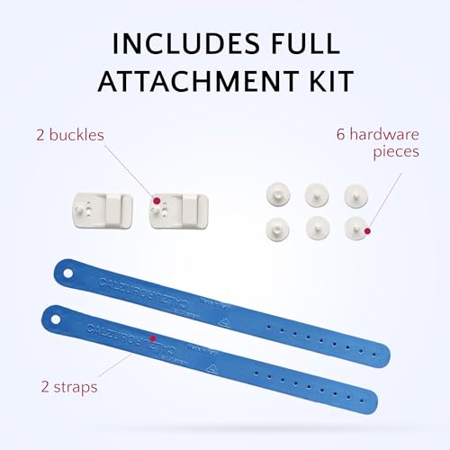 Image of CALZURO Heel Strap Kit - Italian Rubber Clog Straps for Secure Fit - 2 Straps, Buckles & Hardware Included