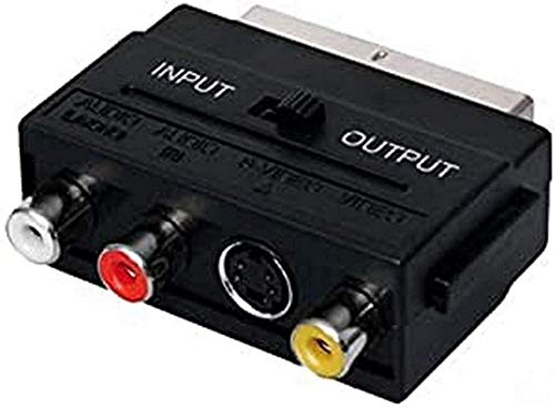 SENCOR SAV 151-000 SCART-Anschluss - 3X RCA/M+S-Video-Anschluss, Audio/Video-Adapter, SCART-3RCA+SVID INOUT