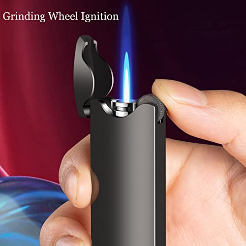 Torch Lighter, Mini Jet Flame Lighter With Beer Opener, Windproof Flameless Butane Gas Ignition Plasma Adjustable Jet Flame Lighter For Outdoor Indoor Cable(Gold) #TOP1