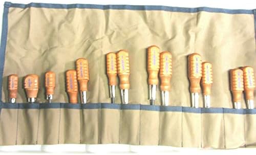 UJ Ramelson Co Original Gun Care Screwdriver Set Grace USA HG-8 & HG-5 Browning Gunsmithing Screwdrivers Gun Repair Kit - Includes Canvas 13 Pocket Tool Roll - Made in The USA