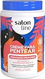 Linha tratamento (creme Para Pentear) Salon Line – Hidratacao Arteria PROFUNDA 1000 gr – (Salon Line Behandlung (Freshness creme) Collection – Deep Moisturizing Net 35.27 oz)