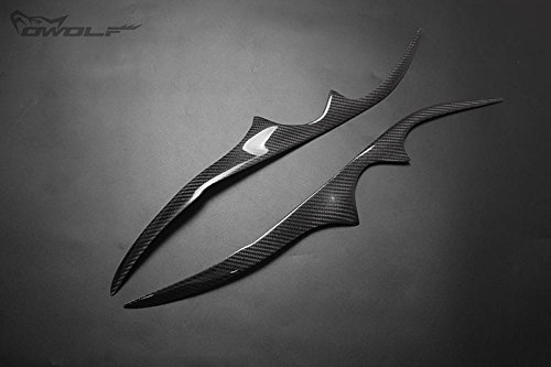 car-wear Carbon Fiber Headlight Eyebrow Eyelid for Subaru Legacy Liberty Outback JDM 2006 2007 2008